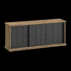 Ygo Dressoir TOLUCA Old teak/Zwart B209| Dressoirs