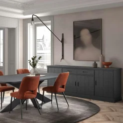 Ygo Dressoir WINSTON Zwart B240| Dressoirs