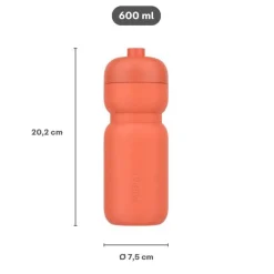 Ygo Drinkfles SQUEEZE 600ml Graphite Black| Lunchboxes & Drinkbussen|To Go
