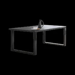 Ygo Eetkamer CASTELLO: Dressoir + Vitrinekast + Eettafel 180 + 4x Stoelen ALBA Plume| Woon- En Eetkamers