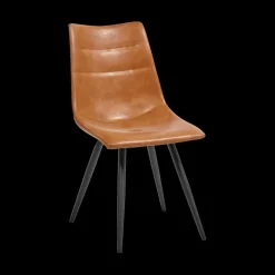 Ygo Eetstoel LORRY PU Cognac| Stoelen