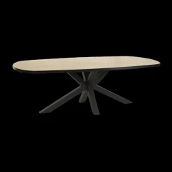 Ygo Eettafel ARTEGO Ovaal 200x100 Sterpoot Scarlet Oak| Eettafels