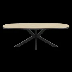 Ygo Eettafel ARTEGO Ovaal 200x100 Sterpoot French Oak| Eettafels