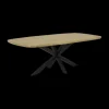 Ygo Eettafel BILLIE Deens Ovaal 220x110 Naturel Spinpoot| Eettafels