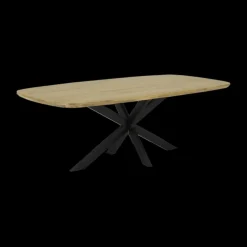 Ygo Eettafel BILLIE Deens Ovaal 220x110 Naturel Spinpoot| Eettafels