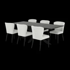 Ygo Eettafel BRISTOL Black Night 280x100| Eettafels