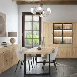 Ygo Eettafel CASTELLO Lichte Eik 180x98| Eettafels