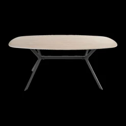 Ygo Eettafel CEZANNE Deens Ovaal Keramiek Travertin 180x90| Eettafels