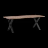 Ygo Eettafel DELPHINE Rechthoekig 220x95 X-Poot| Eettafels