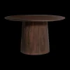 Ygo Eettafel DOMINGO Mango Donkerbruin Ø130| Eettafels