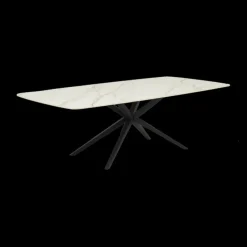 Ygo Eettafel DOMINIK 240x120 Keramiek Wit/Cognac| Eettafels
