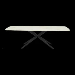 Ygo Eettafel DOMINIK 240x120 Keramiek Wit/Cognac| Eettafels