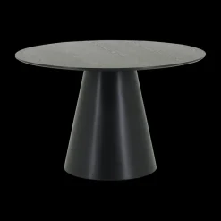 Ygo Eettafel FERMO Ø120 Fineer Zwart| Eettafels
