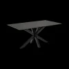 Ygo Eettafel FERRIS Glass/Keramiek Zwart| Eettafels