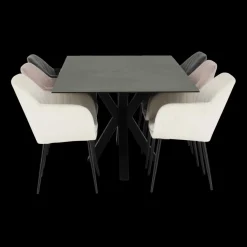 Ygo Eettafel FERRIS Keramiek Zwart 200x100| Eettafels