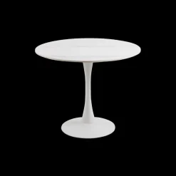 Ygo Eettafel GRANTHAM Keramiek Mat Wit Ø90cm| Eettafels