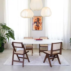 Ygo Eettafel ITHAKA Ovaal 220x110 Microcement Kolompoot| Eettafels