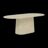 Ygo Eettafel KINGSTON Ovaal 200x100 Travertin Steen| Eettafels