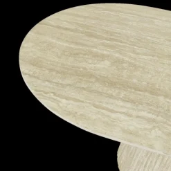 Ygo Eettafel KINGSTON Ovaal 200x100 Travertin Steen| Eettafels