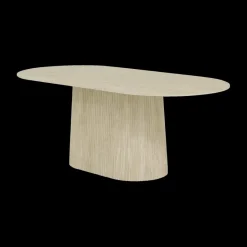 Ygo Eettafel KINGSTON Ovaal 200x100 Travertin Steen| Eettafels