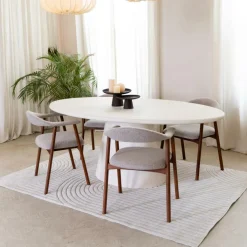 Ygo Eettafel KYTHIRA Ovaal 240x120 Microcement| Eettafels