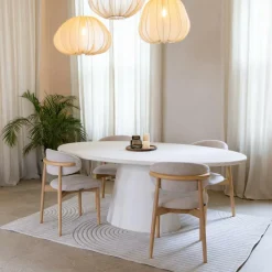 Ygo Eettafel KYTHIRA Ovaal 240x120 Microcement| Eettafels