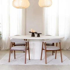 Ygo Eettafel KYTHIRA Ovaal 240x120 Microcement| Eettafels