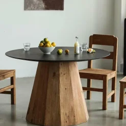 Ygo Eettafel LARISA Recycled Pine Ø120| Eettafels