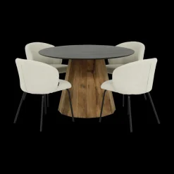 Ygo Eettafel LARISA Recycled Pine Ø120| Eettafels