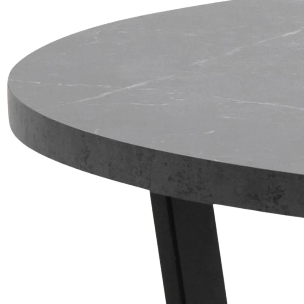 Ygo Eettafel MAITE Marble Black Ø110cm| Eettafels