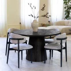 Ygo Eettafel MARANZA Ø130 Mangohout Bruin| Eettafels