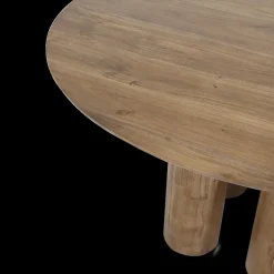 Ygo Eettafel MAYA Rond Ø130 Acacia Walnoot| Eettafels