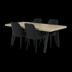 Ygo Eettafel met A-poot ABBEY Canyon Oak 200x100| Eettafels