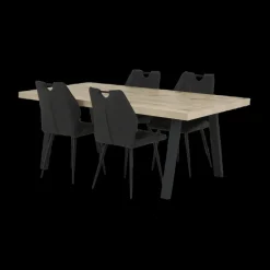 Ygo Eettafel met A-poot ABBEY Canyon Oak 200x100| Eettafels
