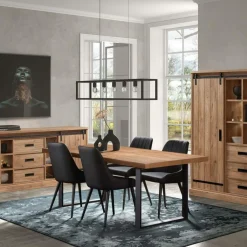 Ygo Eettafel met U-poot ABBEY Scarlet Oak 200x100| Eettafels