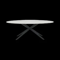 Ygo Eettafel MONET Ovaal Keramiek Wit 240x120| Eettafels