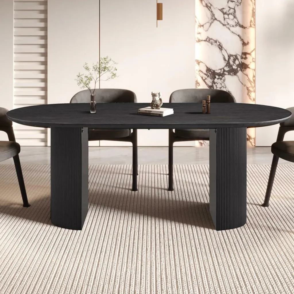 Ygo Eettafel PORTO Decor Donkerbruin 200x110| Eettafels