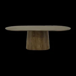 Ygo Eettafel SANTOSH Ovaal 230x110 Mango Walnoot| Eettafels