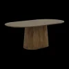 Ygo Eettafel SUNDAR Ovaal 200x110 Mango Donkerbruin| Eettafels