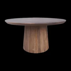 Ygo Eettafel SUNDAR Rond Ø130 Mango Donkerbruin| Eettafels