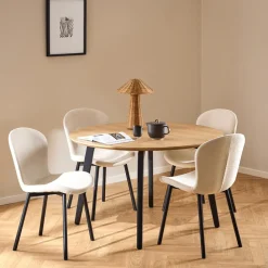 Ygo Eettafel TARIK Ø120 Decor Eik| Eettafels