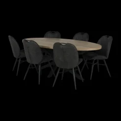 Ygo Eettafel Verlengbaar BRODI Natur 180/238x102| Eettafels