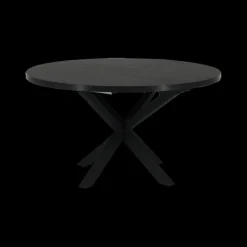 Ygo Eettafel Verlengbaar SILVA Noir Ø140/Ø180| Eettafels