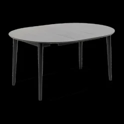 Ygo Eettafel Verlengbaar VEZNA Ø115/Ø154 Zwart Eikfineer| Eettafels