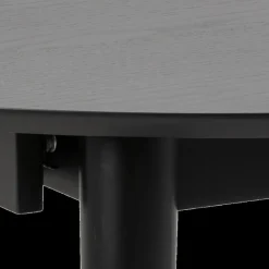 Ygo Eettafel Verlengbaar VEZNA Ø115/Ø154 Zwart Eikfineer| Eettafels
