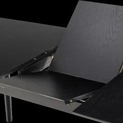 Ygo Eettafel Verlengbaar VEZNA 180/219 Zwart Eikfineer| Eettafels