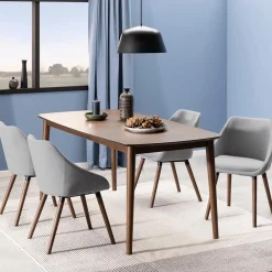 Ygo Eettafel Verlengbaar VEZNA 180/219 Walnootfineer| Eettafels