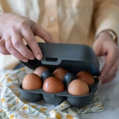Ygo Eierdoos EGGS TO GO Mini Nat. Ash Grey| Bewaaraccessoires