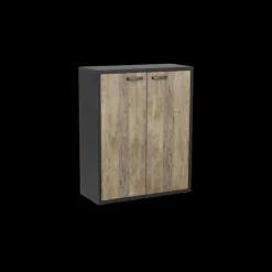 Ygo Element APPS Vintage Eik H112| Bureau- En Boekenkasten