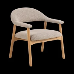 Ygo Fauteuil COLETTE Monza Beige - Poot Eik| Fauteuils
